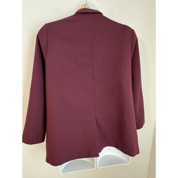 Old Navy Women’s Blazer Jacket Holiday Career Fall Burgundy Red XL Office - Picture 3 of 5